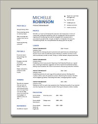 Top resume builder, build a perfect resume with ease. Free Production Manager Resume Template 3