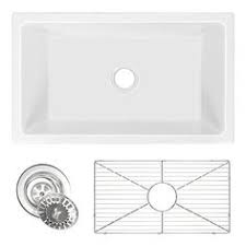 The authentic fireclay material was designed for heavy use and resists scratches. 160 White Farmhouse Sinks Ideas In 2021 White Farmhouse Sink White Kitchen Sink Kitchen Sink