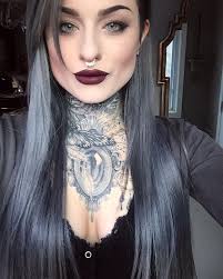 Eva Lovett Girl Tattoos Dark Lipstick Dark Lipstick Colors
