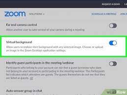 Click account settings at the top of the page. 3 Ways To Change Your Background On Zoom Wikihow