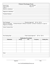 Printable Patient Discharge Form Doctors Note Doctors Note Template Medical Printables