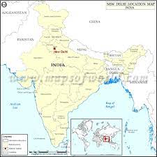 Delhi is india's biggest education hub where students from all over the india come to study. Where Is New Delhi Location Of New Delhi In India Map
