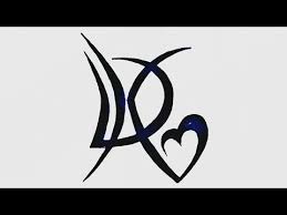 Tribal tattoo lettering is often just bold dark lettering when you request this information on your favorite search engine. Initial D And K Combine Tribal Tattoo How To Draw Letter D And K Alphabet Tattoo With Heart Youtube