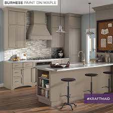 I should have gotten the pull out drawers, the pantry didn't hold as much as i date created: Kraftmaid S Burmese Paint Is A Warm Mid Tone Neutral That Can Help Make Your Kitchen Kitchen Decor Inspiration Kraftmaid Kitchen Cabinets Kraftmaid Kitchens