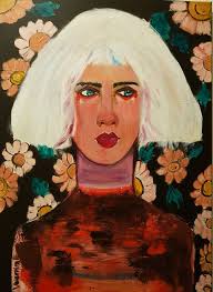 Acrylic painting of daughter's escape inspiration photo