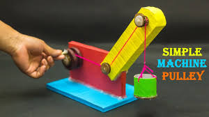 Inclined planes, wheel & axel, wedges, levers, pulley, and screws. Science Fair Projects Simple Machine Pulley Youtube