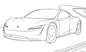Maybe you would like to learn more about one of these? Voiture Tesla Roadster Coloring Pages Printable