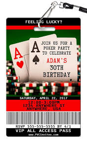 Poker Birthday Invitation Birthday Invitations Poker Party Poker