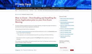 For the zoom meeting client please visit zoom.us/download. How To Zoom Downloading And Installing The Zoom Application Prior To Your First Zoom Meeting It Help Desk Bates College