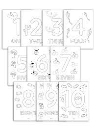 1 10 Printable Numbers Coloring Pages Yes We Made This Printable Numbers Kids Learning Numbers Free Printable Numbers