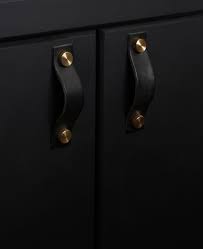 They have been cleaned, painted and reconfigured to give them new life and, when combined with the new cabinet hardware and drawer pulls, give the space a custom, unique, rustic look. Leather Kitchen Handles Thor Door Handles In Three Colours