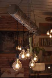 Reclaimed Farmhouse Lighting Fixture Chandelier Live Edge Wood Rustic Pendant Hanging Lighting Pine Tree 5 Pendants Hgt40 Farmhouse Light Fixtures Rustic Light Fixtures Diy Light Fixtures