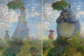 トトロ を印象派の絵画にするとこうなる アニメキャラを名画風に描いたイラストがなぜかしっくり来る 世界の名画が トトロ や セーラームーン に 有名 絵画の人物を人気キャラクターに描きなおしたイラストが素晴らしい 外国人が洋画風に描いた日本のアニメキャラが