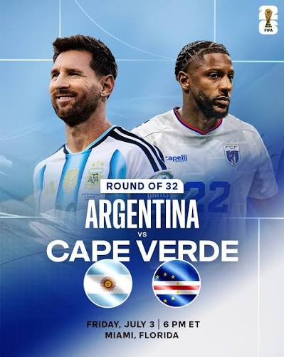 Defending champions vs. people's champions. 🌎 Argentina. Cape Verde. For a  spot in the Round of 16.