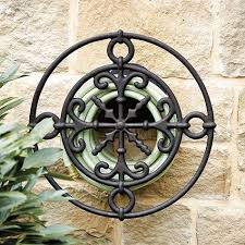 Wall Mounted Medallion Hose Holder Ballard Designs European Inspired Home Furnishings Hose Holder Garden Hose Holder Water Hose Holder