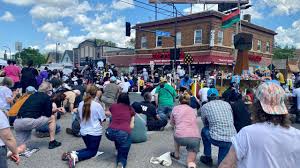This horrible act is the very reason that this statue needs to remain and be upheld. George Floyd One Year Later Scenes Of Celebration Across Minneapolis