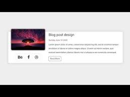 How To Create Professional Blog Post With Minimal Css Bootstrap 4 Xcentpupil Youtube Blog Post Design Blog Posts Css