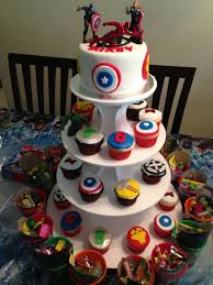 This cake was created for a very special 10 year old boy whose story touched our hearts. 12 Cupcake Birthday Cakes For Boys Avengers Photo Avengers Birthday Cake Ideas Superhero Birthday Cakes For Boys And Avengers Birthday Cake Ideas Snackncake