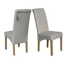 View all product details & specifications. Lucy Faux Leather Dining Chairs Roll Top Scroll High Back Cream Mcc Trading Ltd Mcc Direct Mcc Outlet