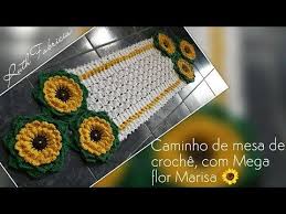 Caminho De Mesa De Crochê Girassol Passo A Passo Ponto Trancado Croche Caminho De Mesa Natalino Youtube Caminho De Mesa De Croche Trilho Mesa Croche Croche