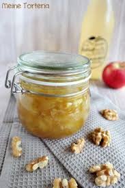 Apfelkonfiture Mit Vanille Und Walnussen Meine Torteria Apfel Konfiture Apfelmarmelade Marmelade