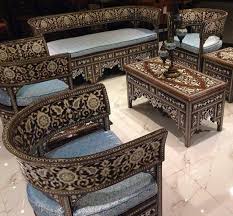 Pin By Omkar Patil On Salon Marocain Geometric Furniture Furniture Design Pakistani Furniture