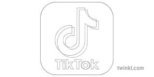 Tik Tok App Icon Black And White Rgb Illustration Twinkl In 2021 Logo Clipart Tik Tok Black And White Logo App Logo
