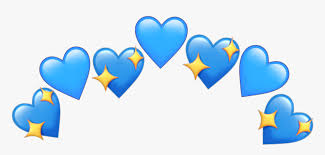 transparent blue tumblr png blue heart crown transparent png download transparent png image pngitem blue heart crown transparent png