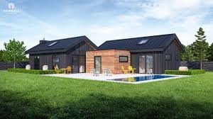 Monoplane rooflines, blended with board and batten and scion stria cladding, and sloping ceilings to the living spaces give this home a wonderful modern feel. House Plans