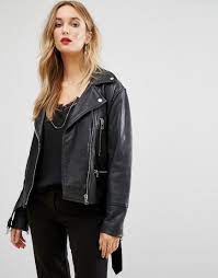 Buy It Now Mango Leather Biker Jacket Black Biker Jacket By Mango Heavyweight Leather Lined Design Stud Leather Look Jackets Jackets Leather Coat Jacket