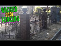 The garden fence is an area that is often overlooked when planning decorations. Halloween Graveyard Fence Fence Columns Decoration Idea Youtube
