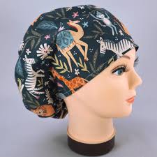 Euro Scrub Cap for Women, Animal Kingdom Surgical Hat, Cute Pediatrics  Surgery Caps with Adjustable Toggle, Satin Lined Option