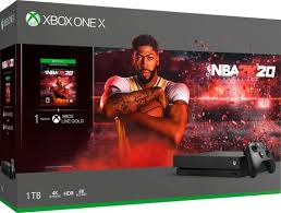 Best Buy Microsoft Xbox One X 1tb Nba 2k20 Bundle Black Cyv 00343 Xbox Xbox One Xbox One Console
