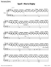 Perfect piano is a free typing game. Spell Marie Digby Free Piano Sheet Music Piano Chords