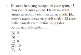 Contoh Soal Dan Materi Pelajaran 8 Contoh Soal Hots Matematika Sd Kelas 6
