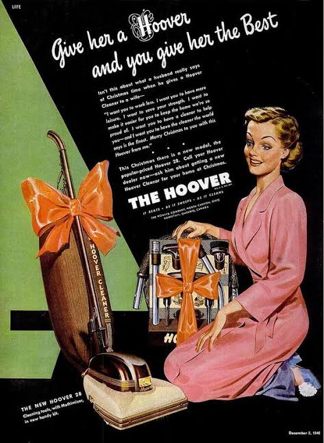 Advertentie voor een Hoover stofzuiger uit de jaren '60 : r/vintageads