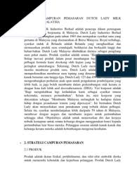 Informasi umum emiten atau perusahaan publik. Strategi Campuran Pemasaran Dutch Lady Milk Industries Malaysia Docx