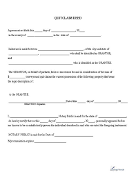quitclaim deed printable pdf download template sample