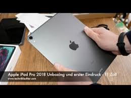 The most noticeable external change is. Apple Ipad Pro 2018 Unboxing Und Erster Eindruck 11 Zoll Youtube