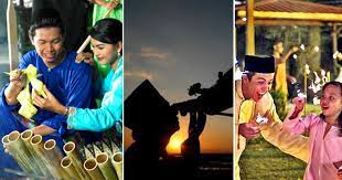 Tempoh bertakbir bagi hari raya aidilfitri adalah antara terbenamnya matahari(hari terakhir bulan ramadan) sehingga solat sunat hari raya aidilfitri bermula simbol terkenal bagi perayaan hari raya di malaysia ialah ketupat. 4 Jenis Sambutan Perayaan Kaum Melayu Di Malaysia Selain Hari Raya Aidilfitri