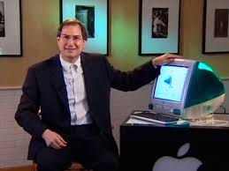 Steve Jobs And The Original Imac 6 May 1998 Steve Jobs Steve Steve Jobs Biography