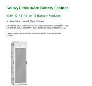Galaxy Lithium-ion Battery Cabinet Installation and ...