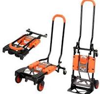 Cosco Shifter Multi-Position Folding Hand Truck and Cart, Orange