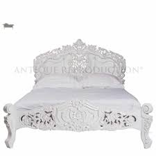 * two twin beds with mattresses and box springs * chest of drawers. French Provincial Baroque Rococo Bed White Antique Reproduction Shop