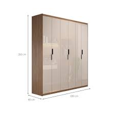 Guarda-Roupa Casal Haval 6 PT 2 GV Off White