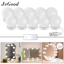 Vanity table has mirror with original illumination which help you do you make up more precisely. Jvgood Led Mirror Lights Make Up Vanity Mirror Light With 10 Light Bulbs For Makeup Dressing Table Lighting Strip Hollywood Style Lazada