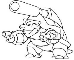 Coloring pages / cartoons / pokemon / generation ii pokemon. Coloring Page Mega Evolved Pokemon Mega Blastoise 9 9