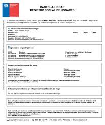 Estar percibiendo beneficios o prestaciones de pertenecer a las dependencias destinatarias del suministro a alguna de las siguientes categorías: Cartola Hogar Certificado Registro Social De Hogares Tramites Chile