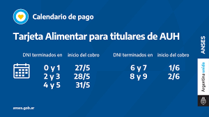 Jun 07, 2021 · la anses dio a conocer la fecha de cobro de las jubilaciones, pensiones, la asignación universal por hijo (auh), la prestación por desempleo, entre otros. Anses Confirmo El Cronograma De Pagos De La Tarjeta Alimentar Para Auh Mayo 2021 Bae Negocios