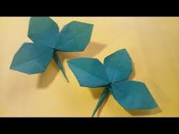 折り紙 バラの葉 折り方 How To Fold Origami Rose Leaf Youtube